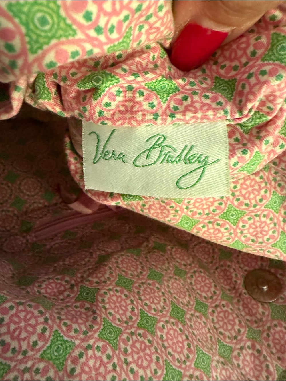 Vera Bradley Pinwheel Drop Classic Tote – Retired Pattern - Picture 7 of 10